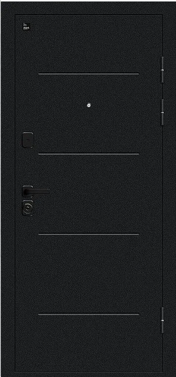 Товар Дверь Браво Грид Букле черное/Cappuccino Melinga DIS007487